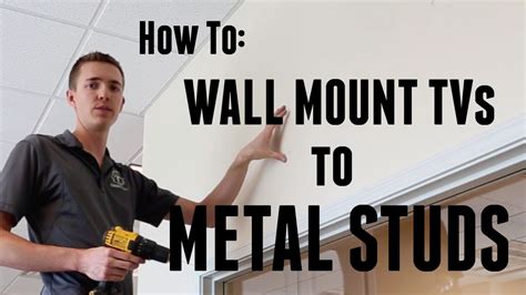 how to mount a tv bracket to metal studs|best screws for stud mount.